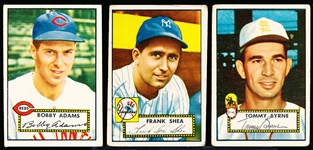 1952 Topps Bb- 3 Diff