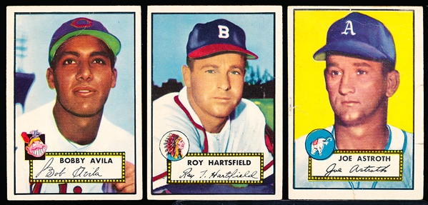 1952 Topps Bb- 3 Diff