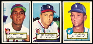1952 Topps Bb- 3 Diff