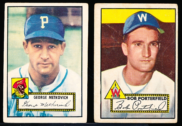 1952 Topps Bb- 2 Diff