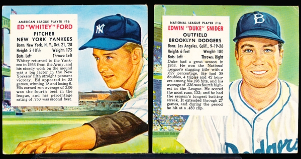 1954 Red Man Baseball- No Tab- 2 Diff