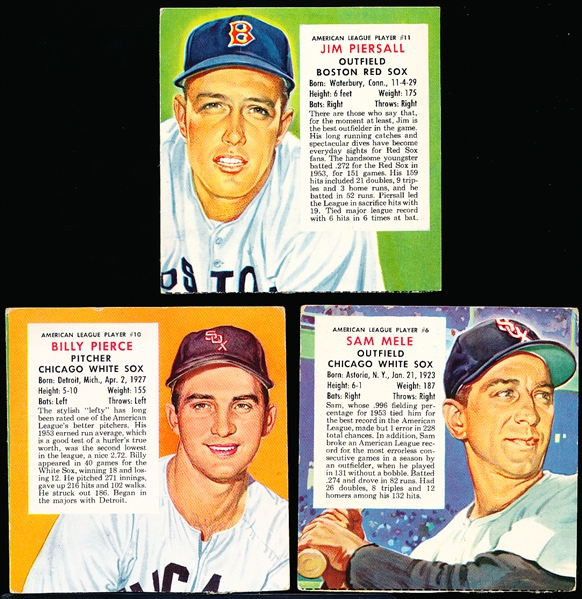 1954 Red Man Baseball- No Tabs- 3  Diff- March expiration
