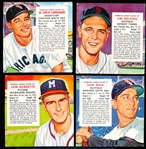 1954 Red Man Baseball- No Tabs- 4 Diff