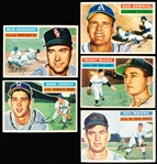 1956 Topps Baseball- 5 Diff