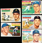 1956 Topps Baseball- 5 Diff
