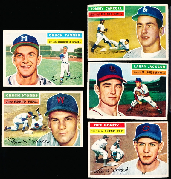 1956 Topps Baseball- 5 Diff