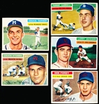 1956 Topps Baseball- 5 Diff