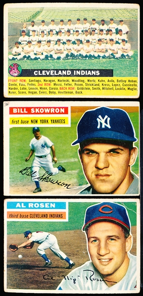 1956 Topps Baseball- 18 Diff