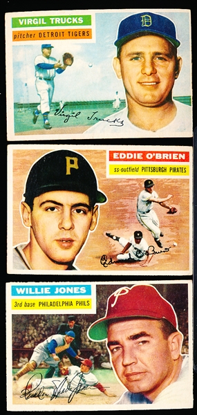 1956 Topps Baseball- 16 Diff