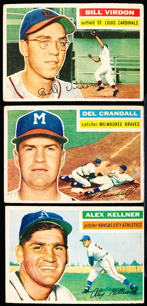 1956 Topps Baseball- 16 Diff