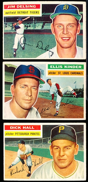 1956 Topps Baseball- 10 Diff