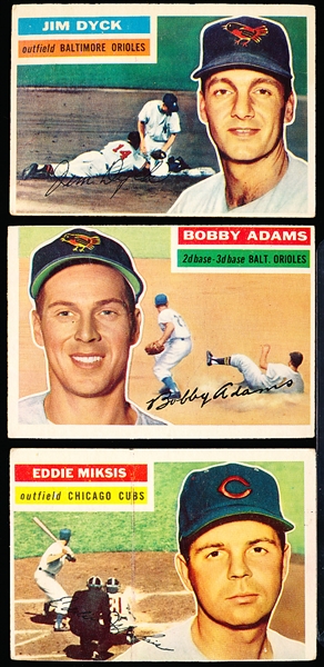 1956 Topps Baseball- 16 Diff