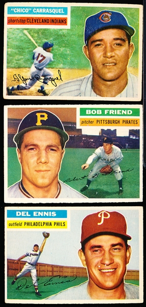 1956 Topps Baseball- 25 Diff