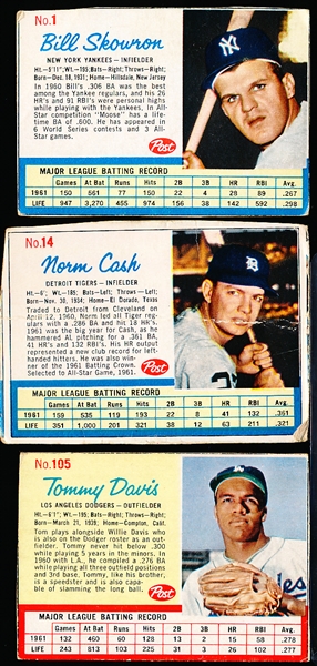 1962 Post Cereal Bb- 16 Diff