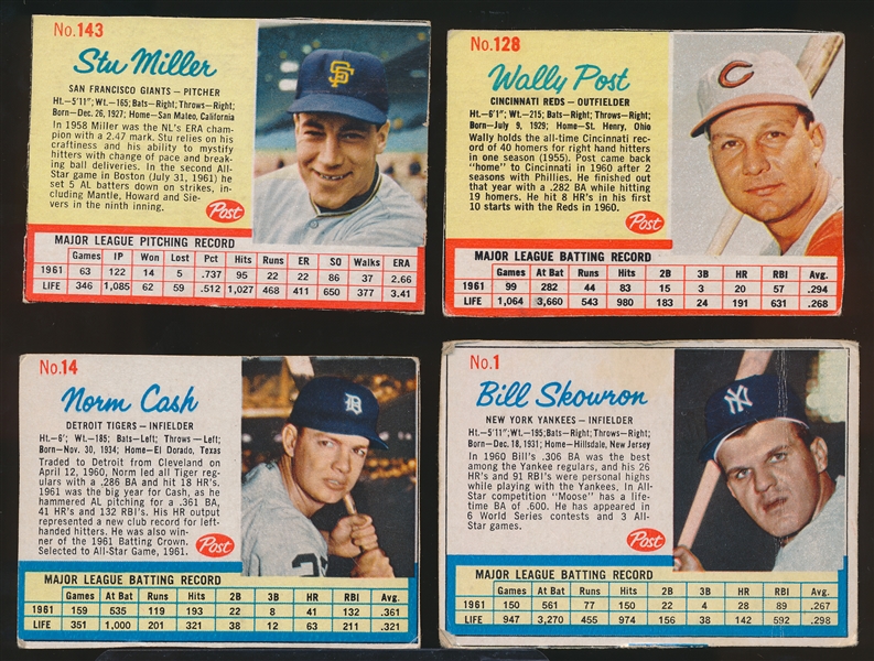 1962 Post Cereal Bb- 17 Diff