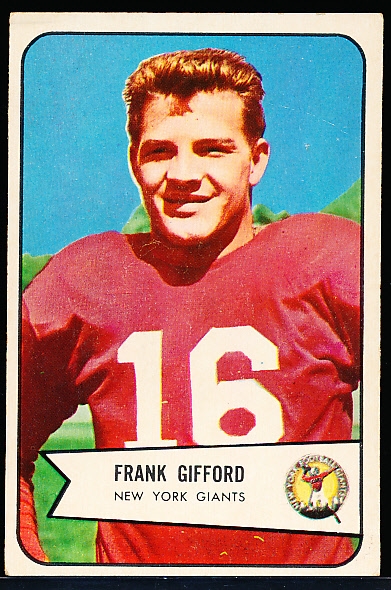 1954 Bowman Fb- #55 Frank Gifford, Giants