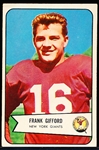 1954 Bowman Fb- #55 Frank Gifford, Giants