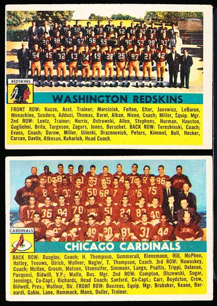 1956 Topps Fb- 2 Diff SP’s