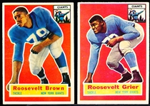 1956 Topps Fb- 2 Diff Rookie Stars
