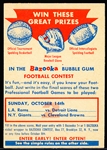 1956 Topps Fb- Contest Card #2