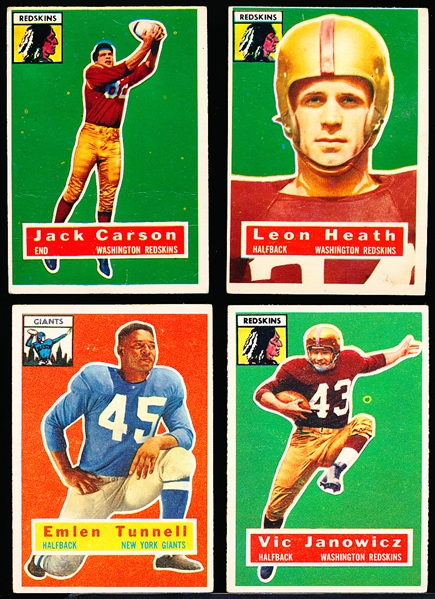 1956 Topps Fb- 4 Diff