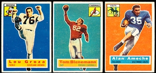 1956 Topps Fb- 3 Diff