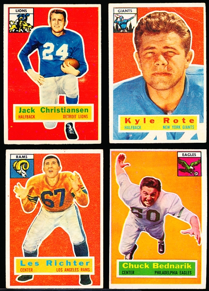 1956 Topps Fb- 4 Diff