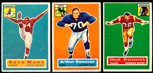 1956 Topps Fb- 3 Diff
