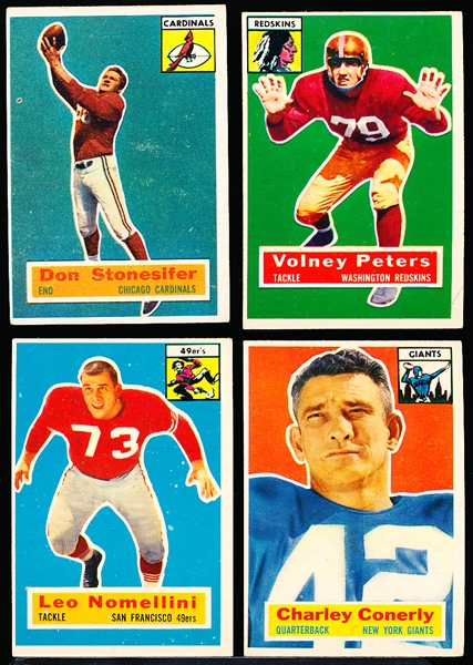 1956 Topps Fb- 4 Diff