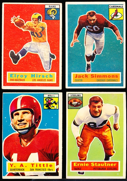 1956 Topps Fb- 4 Diff