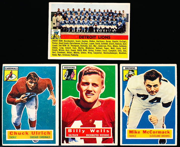 1956 Topps Fb- 4 Diff