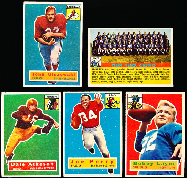 1956 Topps Fb- 5 Diff