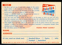 1956 Topps Fb Contest Card #3