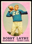 1958 Topps Fb- #2 Bobby Layne, Lions