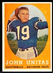 1958 Topps Fb- #22 John Unitas, Colts