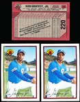 1989 Bowman Bsbl. #220 Ken Griffey, Jr. RC- 5 Cards