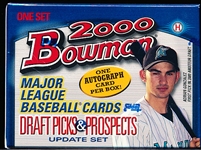 2000 Bowman Draft Picks and Prospects Bsbl.- 1 Factory Sealed Set of 110 Cards