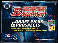 2001 Bowman Draft Picks and Prospects Bsbl.- 1 Factory Sealed Set of 110 Cards