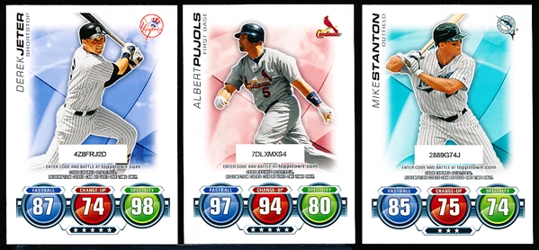 2010 Topps Update Bsbl. “Topps Attax”- 50 Diff. Cards