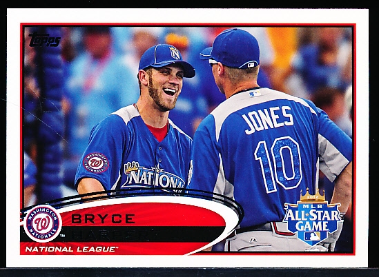2012 Topps Update Bsbl. #299 B. Harper AS Variation w/ Chipper Jones
