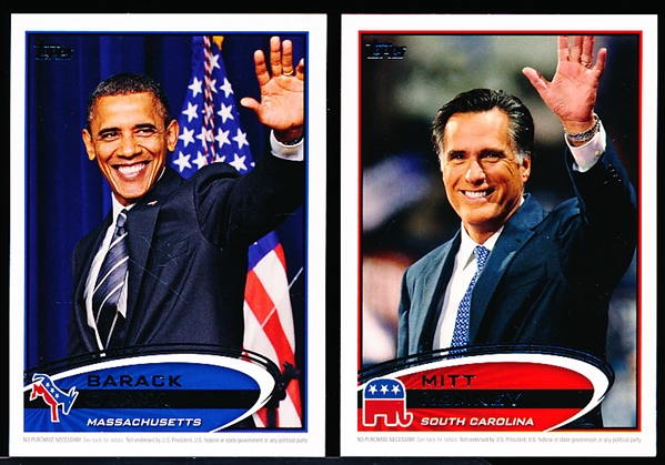 2012 Topps Update Bsbl.- “Presidential Candidates”- 2 Diff.