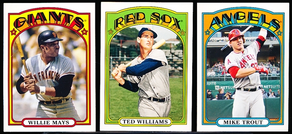 2013 Topps Bsbl. “1972 Topps Mini Style”- 1 Complete Set of 100 Cards