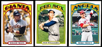 2013 Topps Bsbl. “1972 Topps Mini Style”- 1 Complete Set of 100 Cards