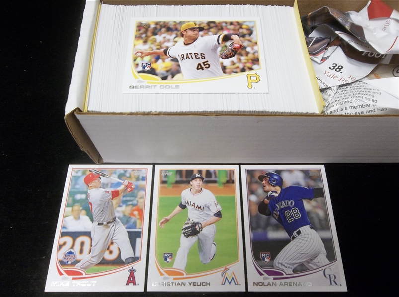 2013 Topps Update Bsbl.- 1 Complete Set of 330- Aranado, Cole, Yelich RC’s!
