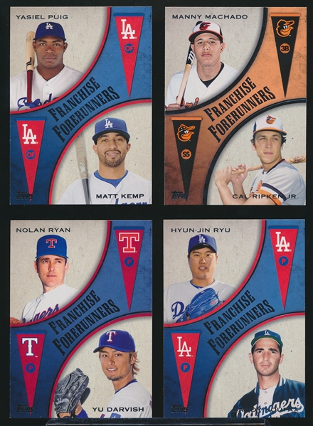 2013 Topps Update Bsbl. “Franchise Forerunners”- 1 Complete Set of 10 Cards