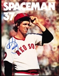 Autographed Bill Lee Boston Red Sox MLB Color 8 3/8” x 10 ¾” thin Paper Fold-Over Brochure