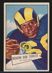 1952 Bowman Small Ftbl. #120 Deacon Dan Towler, Rams