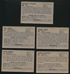 1952 Bowman Small Ftbl.- 5 Diff. Cards