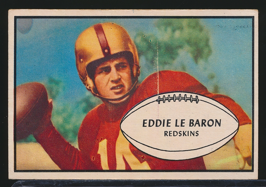 1953 Bowman Ftbl. #1 Eddie LeBaron, Redskins