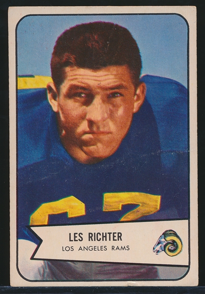 1954 Bowman Ftbl. #78 Les Richter SP, Rams